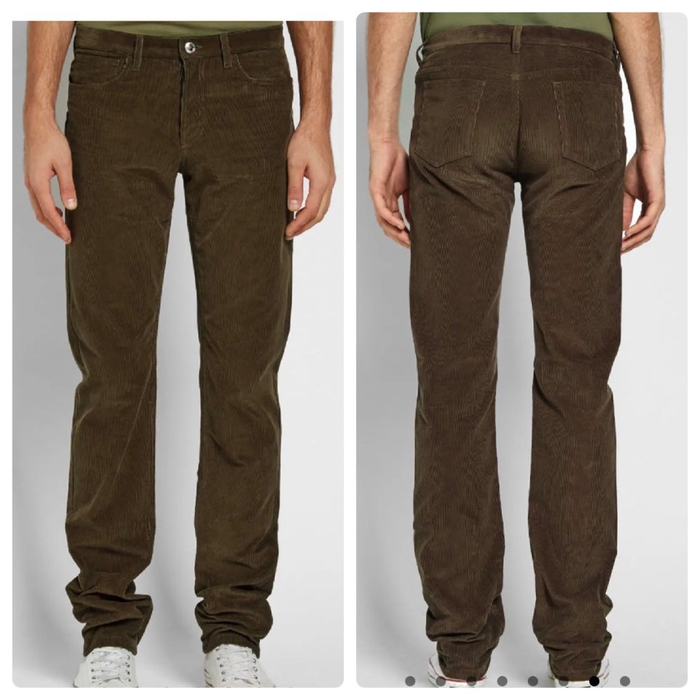 APC Corduroy Pants Mens 30 Brown Petit Standard Button Fly Straight Slim Fit